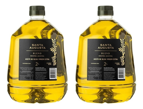 Aceite Oliva Santa Augusta Blend 2000 Ml X 2 Unidades