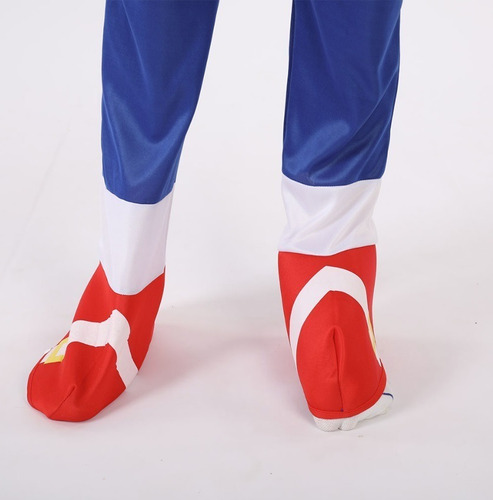 Imagem 7 de 7 de Fantasia Infantil Sonic Playstation Xbox Macacão Luvas Touca