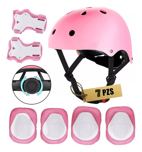 Juego De Equipo De Protección 7 En 1, Kit De Patín Niños