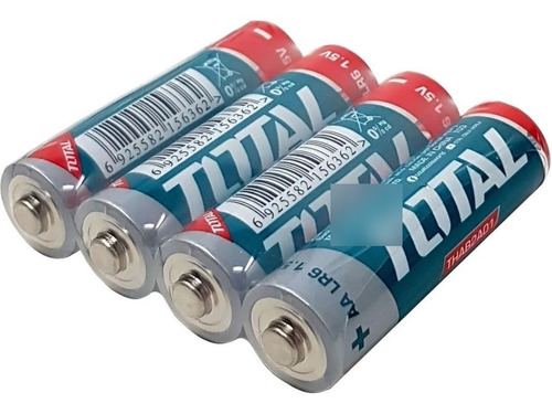 Imagen 1 de 1 de Pila Alcalina Doble Aa Bateria Marca Total Pack De 8 Pilas