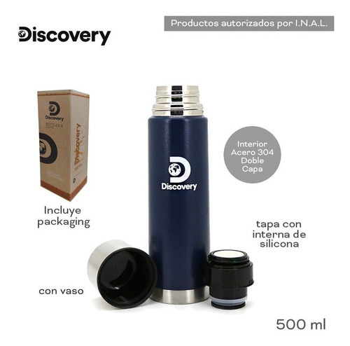 Imagen 2 de 2 de Termo Discovery Adventure T3 500ml Inoxidable Asfl70