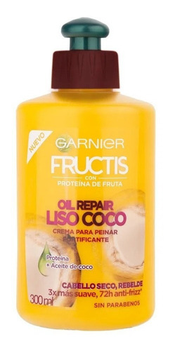 Crema Para Peinar Garnier Fructis Oil Repair 3 Liso Coco