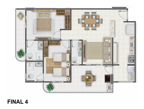 Imagem 5 de 15 de Apartamento 02 Suites 02 Vagas Lazer Completo - Sil209