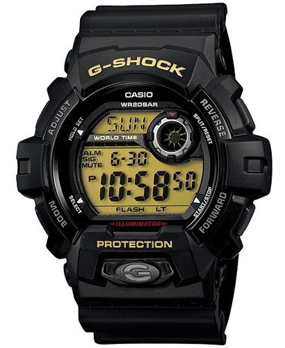 Reloj Casio G-shock G-8900-1cr Para Caballero Original E-w Color de la correa Negro Color del bisel Negro
