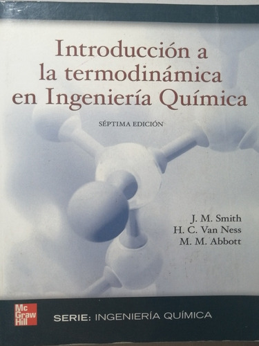 Libro Introducción A La Termodinámica En Ingeniería Química.