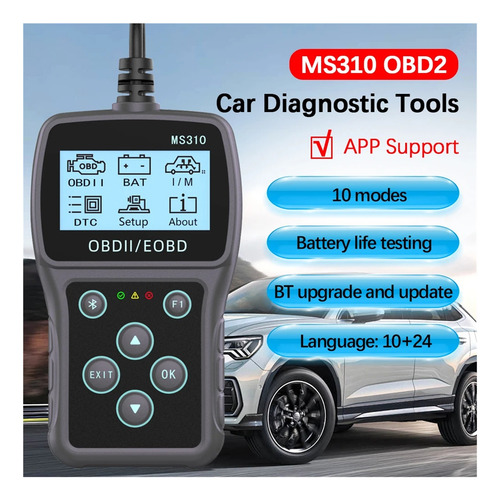 El Escáner Obdii Funciona For El Lector De Códigos Obd2 Del