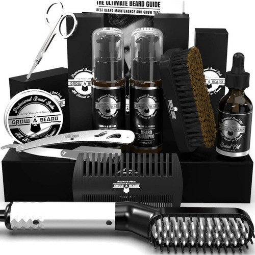 Kit De Alisador De Barba - Grow Alpha Beard