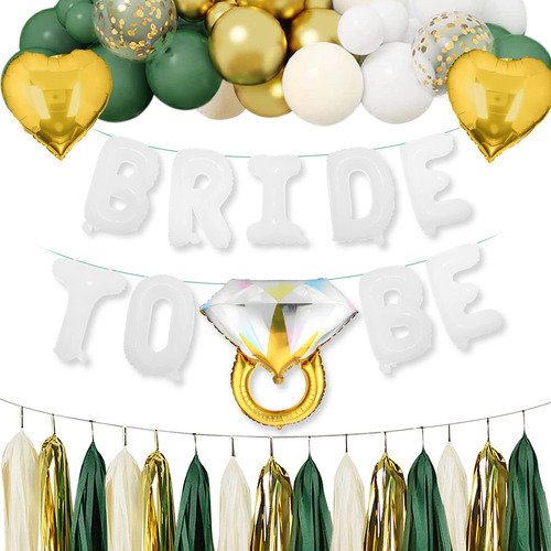 Bloomiwin Bachelorette Party Decorations Oro Verde Y Blanco