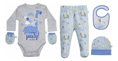 Ajuar Conjunto 5 Piezas Bebe Recién Nacido Bambino/bebepelu