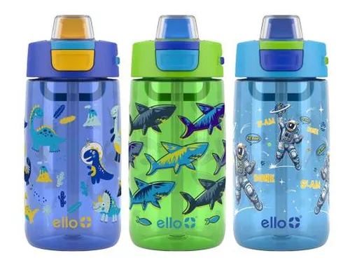 Pack de Botellas de Agua Ello Colby Niña Varios Colores con 3 pzas