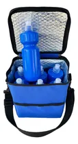 Comprar Bolso Canasto Termico Azul + 6 Caramañolas 700cc + Gel 