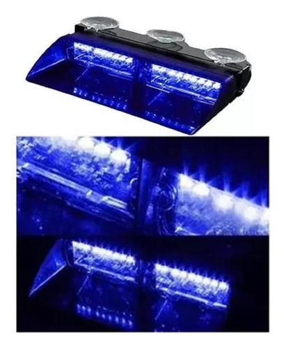 Baliza Led De Parabrisas Signal Viper S2 Azul/azul