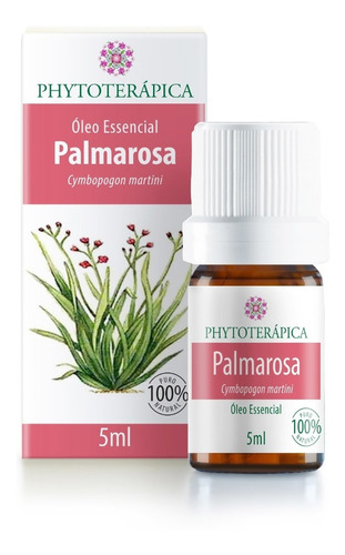 Oleo Essencial Palmarosa Para Micose 100% Puro - Organico 