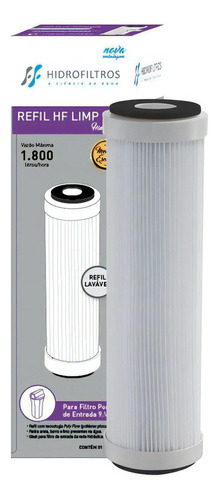 Refil Filtro Caixa D'água Hf Limp 9.1/4 Plissado Lavável Cor Outro