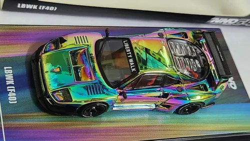 Inno64 Chase Ferrari F40 Lbwk Chrome Silver China Expo 2024 Inno64 Chase Ferrari F40 Lbwk Chrome Silver China Expo 2024