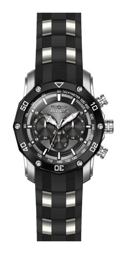 Reloj Invicta 28753 Pro Diver Para Hombre 50 Mm Color de la correa Negra Color del bisel Negro Color del fondo Negro