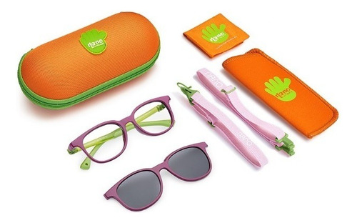Armação De Óculos Infantil Nano Vista Pixel Nao660146sc Roxo Tamanho 46