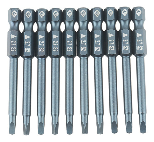 Cabeza Triangular De Acero Aleado S2 De 10 Piezas Con Vástag