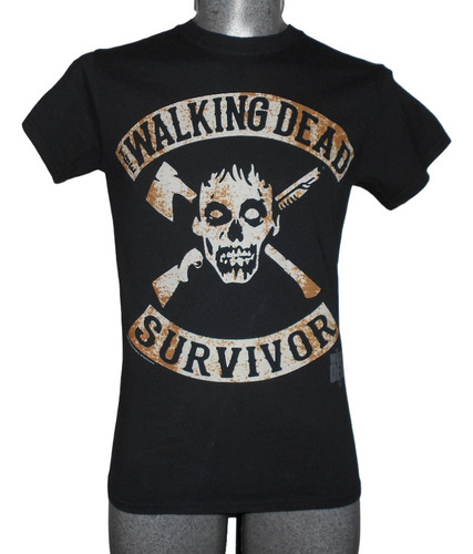 Playera The Walking Dead Survivor Niño-joven Gildan Talla S