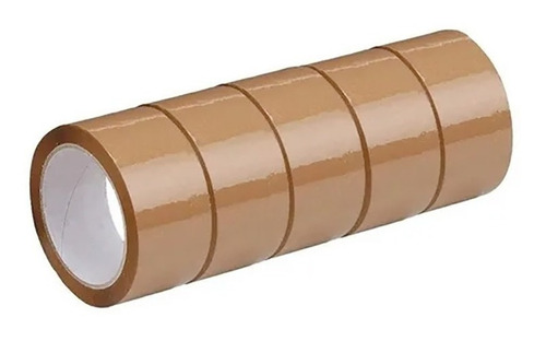 Fita Adesiva Marrom 48 Mm X 100 Mt - 5 Rolos