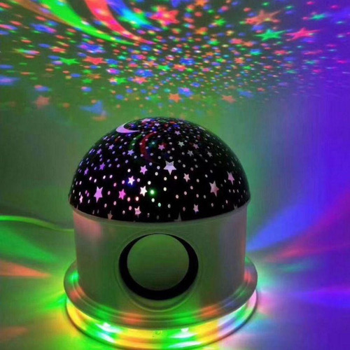 Imagem 4 de 7 de Luminária Projetor Céu Colorido Com Bluetooth Alto Falante