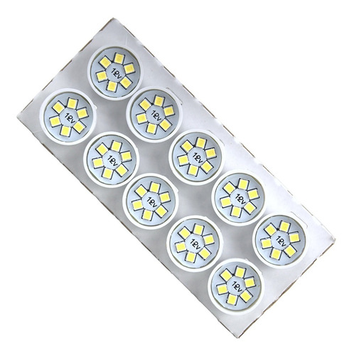 Imagem 7 de 10 de Lâmpada De Led 67 10 Watts 12v Branca Caixa Com 10 Unidades
