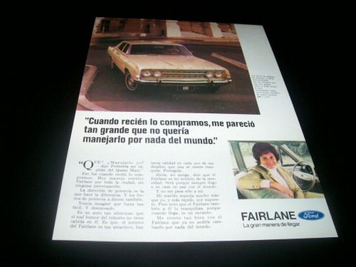 (pa316) Publicidad Clipping Ford Fairlane