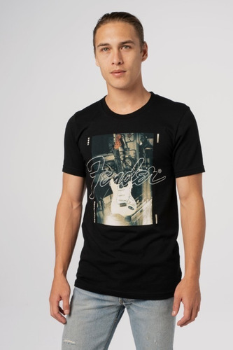 Camiseta Masculina Fender Masculina Stratocaster Original