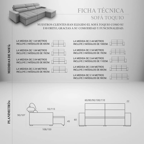 Sofá 2 Cuerpos Toquio Re Decora 184 Cm