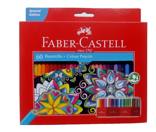 Lápiz De Color Hexagonal 60 Pz Faber Castell