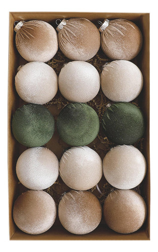 Bolas De Árbol De Navidad Flocadas Adornos De Bolas Flocadas