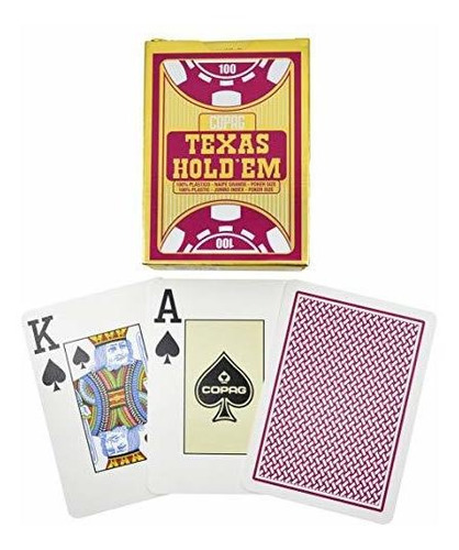 Copag Poker Tamaño Jumbo Índice De Texas Hold'em Jugar A Las