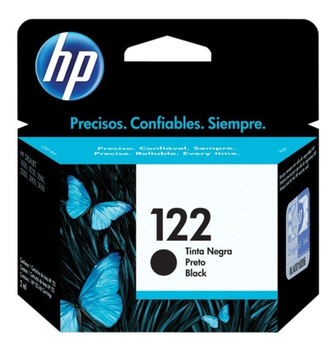 Cartucho Original Hp Tinta Impresora 122 Negro 2050 3050