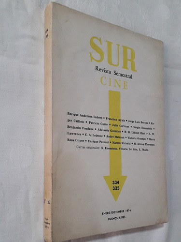 Sur. Revista Semestral. Cine. 334/335. Enero-diciembre 1974