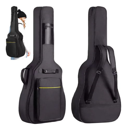 Funda De Guitarra De Tela Oxford Impermeable 38-41in +correa