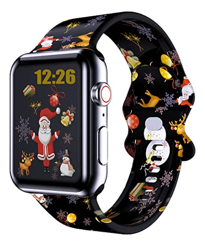 Banda De Navidad Para Apple Watch Band 38mm 40mm 41mm Mujer