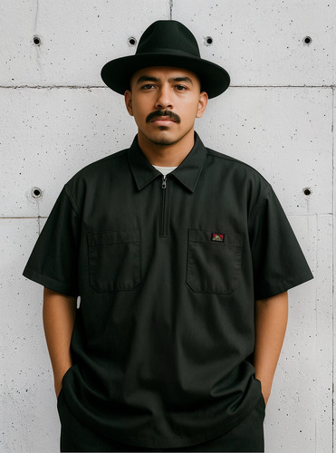 Camisa Ben Davis Gabardina Cierre Lowrider Cholo Chicano