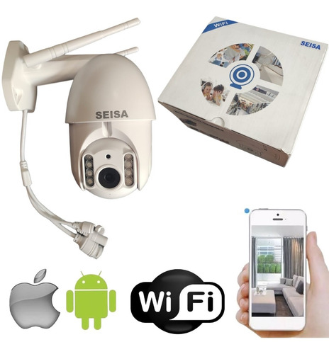 Camara Exterior Domo Seguridad Ip Wifi Vigilancia Luz Led