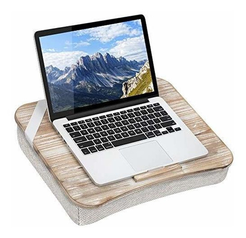 Lapgear Heritage Lap Desk Con Repisa Para Dispositivos - Bla