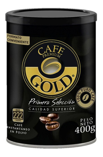 Cafe Instantaneo  Gold 400 Gr(2 Unidad)-super