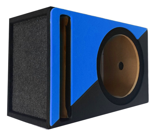 Cajón Para Subwoofer 12 Mdf Porteado Color Combinado N-azul