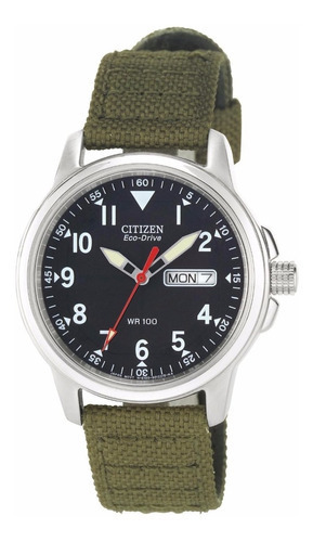 Reloj Citizen Eco-drive Bm8180-03e Analogico Quartz Militar