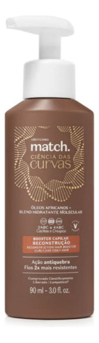 Booster Capilar Reconstrução Match Ciência Das Curvas 90ml