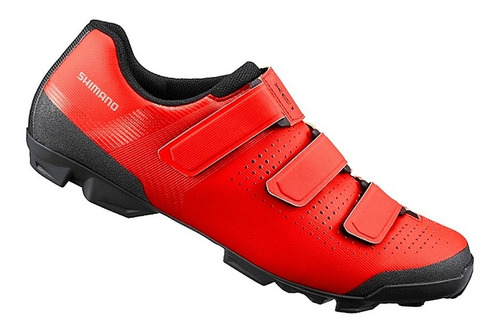 Zapatillas Shimano Xc100 T47 Rojo Mtb Xc Calzado Bicicleta