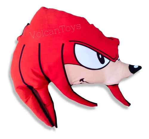 Knuckles Almohadon Sonic Estampado 35x30 Aprox Collectoys