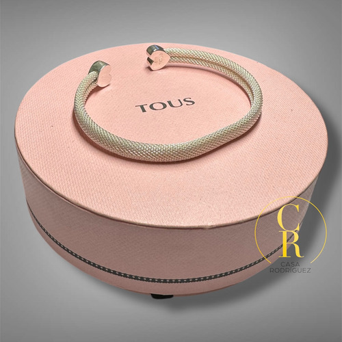 Pulsera Tous Mesh Corazones Plateado 6.5 Cm 16 Cm (Usado)
