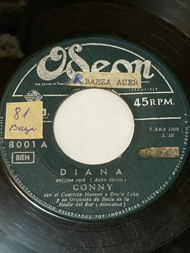 Vinilo Single De Conny  Susanita - Diana(105y