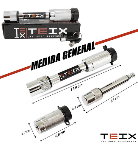 Imagen 3 de 8 de Candado Perno Para Tiron Remolque Universal Teix