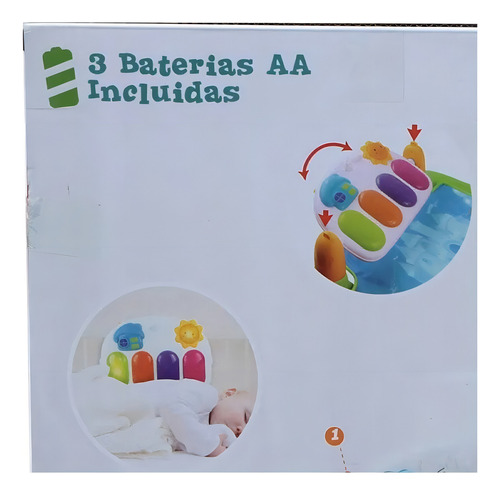 Kidz Time Mi Primer Gimnasio Con Luz Y Sonido Para Bebés