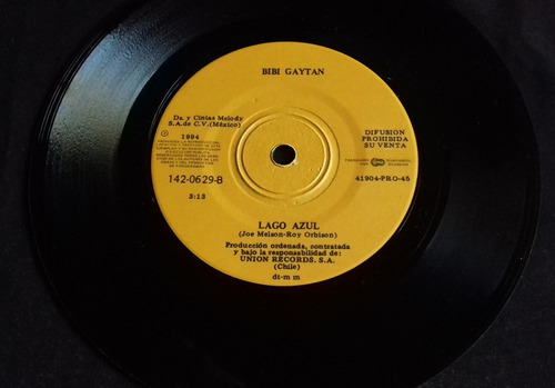 Single Bibi Gaytan - Lago Azul (Usado)